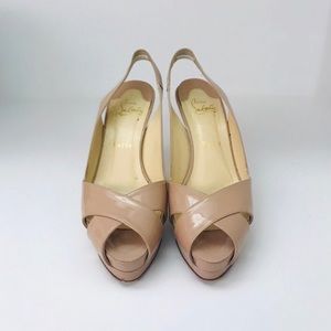 Christian Louboutin SOSO nude 100 patent size 38